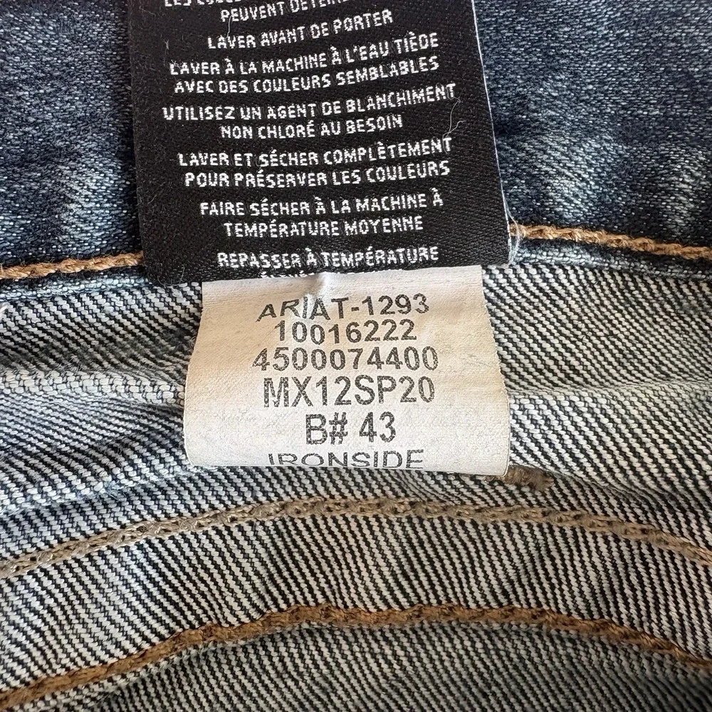 Ariat Rebar M5 Men's Blue Medium Wash Slim Straight Ironside Jeans 34/32